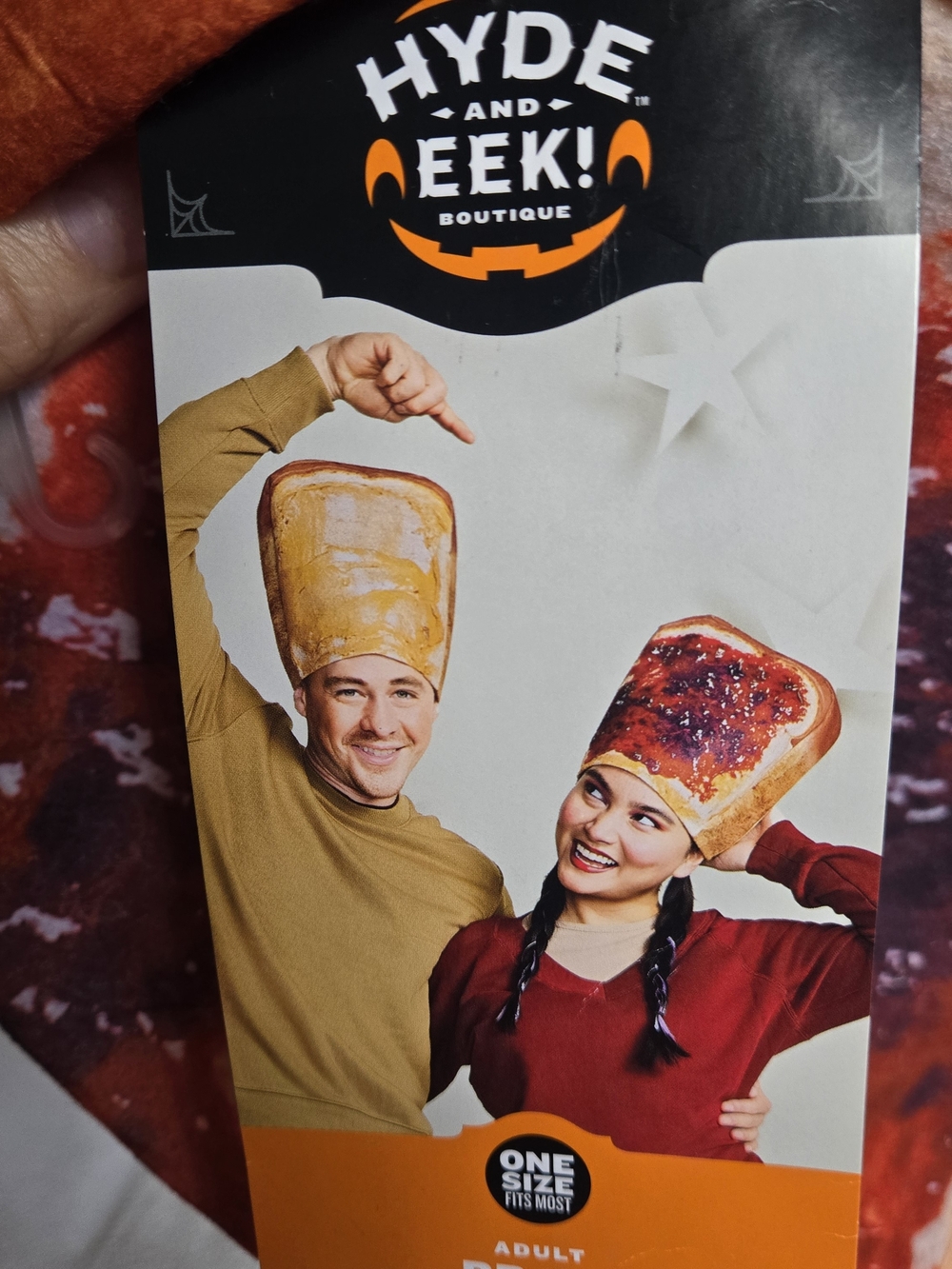 NWT Hyde & Eek PB & J Peanut Butter Jelly Headpiece Set Adult
